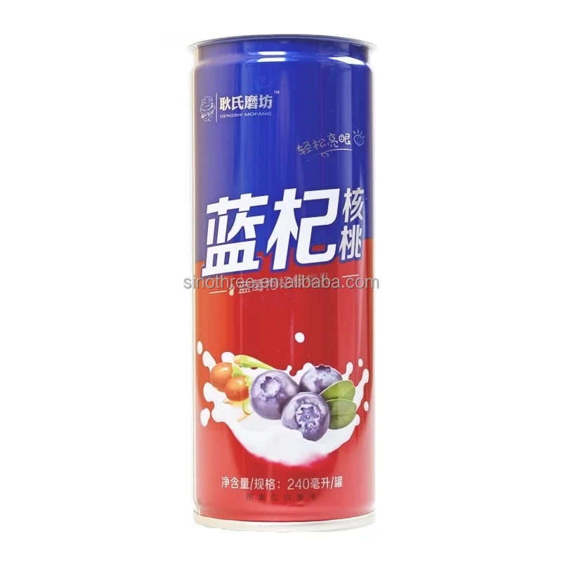 OEM 250ml 310ml 500ml 960ml Tinplate Beverage Tin Cans Three Pieces Tin Can With Easy Open Lids For Beer Milk Coffee Fruit Juice