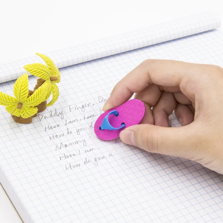 BTS back to school summer design custom design 3D  rubber puzzle eraser for promotional use