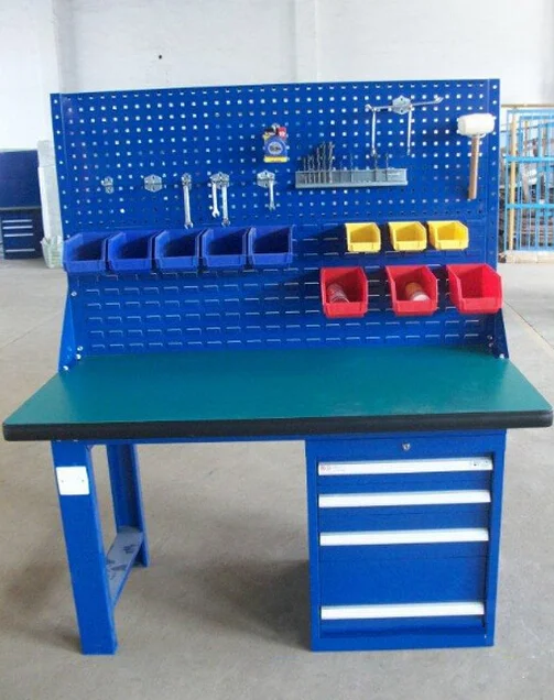 Heavy Duty Workbench Storage Industrial Tools Workbench With Hanging Plate Board