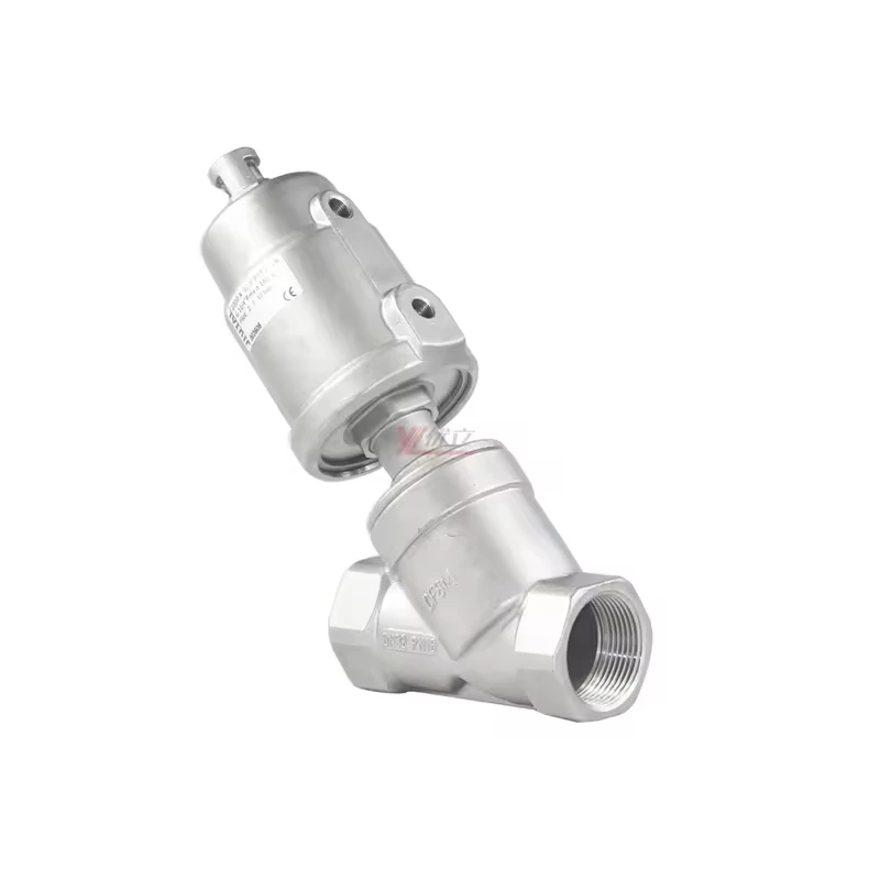 1.6mpa 304 316 BSP NPT RC C type pneumatic angle seat valve y-type check valve angle seat check valve