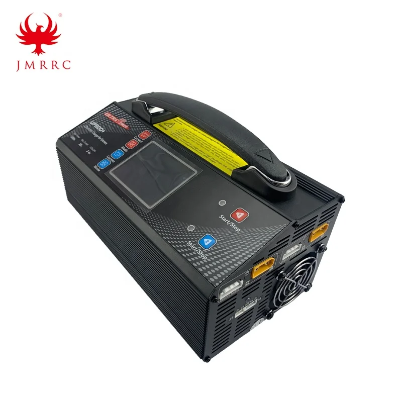 UP600+ Dual Channel 2*600W 25A 2-6S Lipo Balance Charger 1200W High Power Charger For Agriculture Drone JMRRC