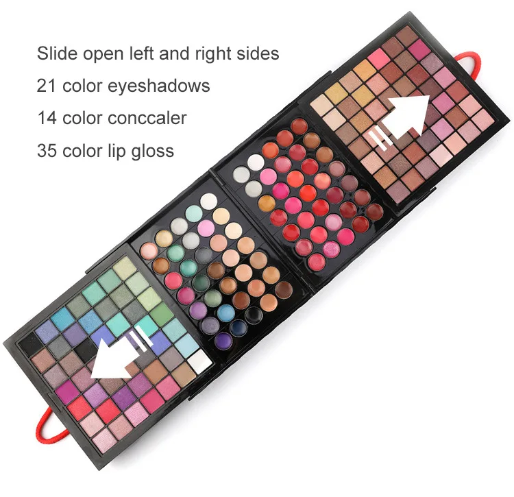 
New Design Hot Sell 177 Color Cosmetic Set Combined Eyeshadow&Blusher&Lip Gloss Eye Shadow Palette Kit With Gift Case For Beauty 
