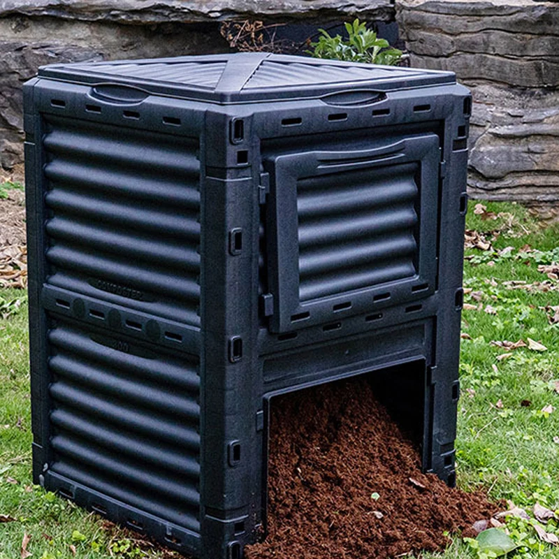 Compost Bucket Garden Nursery 300L Garden Deciduous Plastic Compost Box Fertilizer Fermentation Box Waste Compost