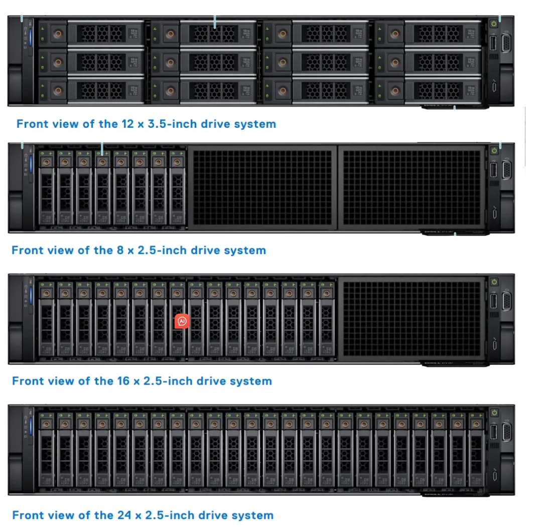 EMC R750XA Rack Server with CPU 2*6342 RAM 128G Hard Disk 6*960G SSD 2*RTXA6000