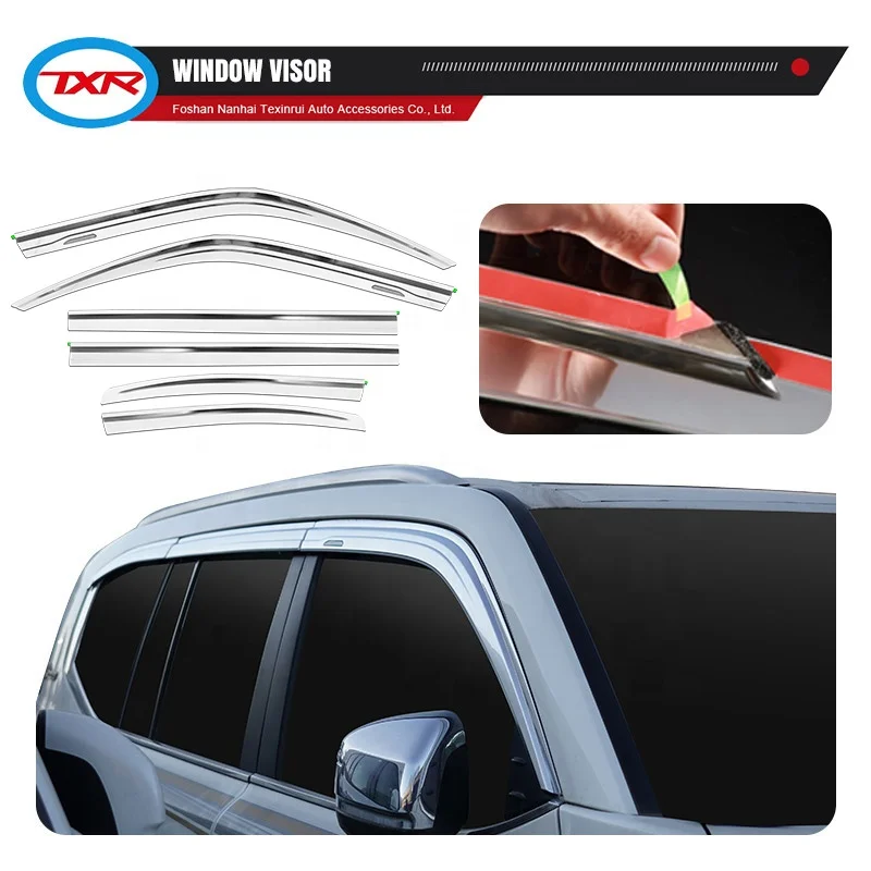 Car Vent Visor Window Deflectors Sun Door Visor Rain Shield  Auto Exterior Accessories for TOYOTA Land Cruiser LC300 2021- 2022-