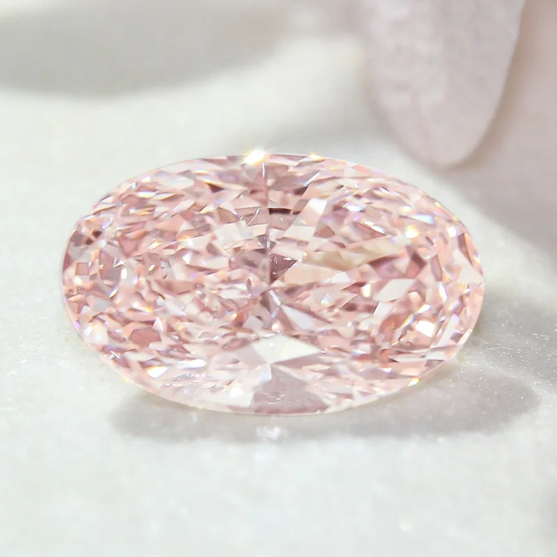 ZKZ Diamonds custom jewelry In stock large size cvd pear loose 1.00ct loose pink lab diamonds supplier