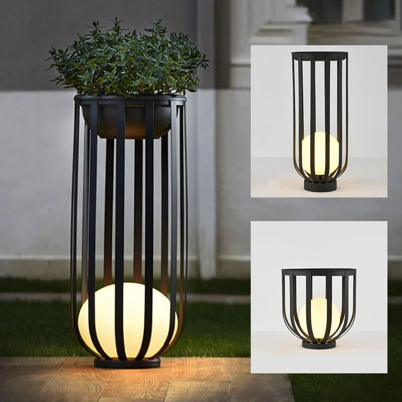 Outdoor Waterproof Lawn Lamp Villa Garden Lamp Flower Lamp Balcony Garden Decorative Landscape Light