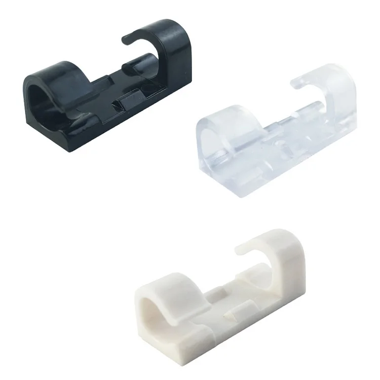 Cable Clips with Strong Self-Adhesive Cable Management TV PC Wire Holder Sticky Tidy and Organizer 30*11mm