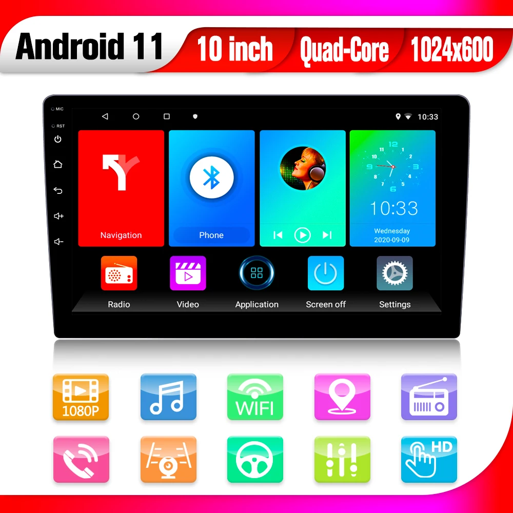 10 Inch 2 Din Android Car Radio Auto Radio Stereo Car Multimedia Player