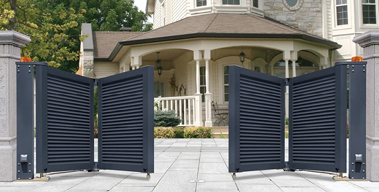 galvanized iron steel plain sheet cover board main gate design gate pillar design double door grill swing gate