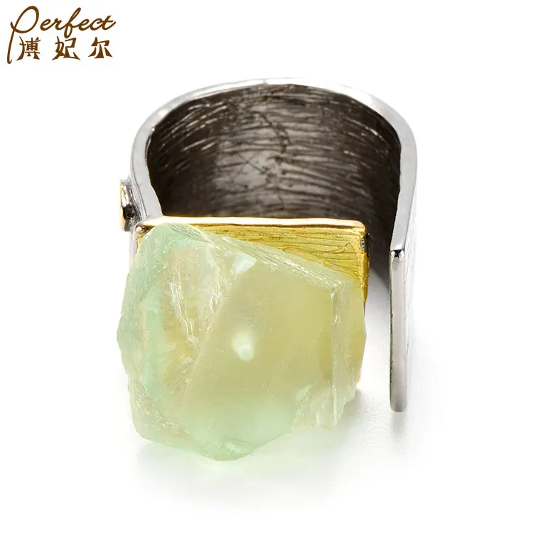 Recommend Top Fashionable Selling Custom Irregular Recycled Made Rings Latest Wedding Ring Designs 18 K Gold Plated Ring