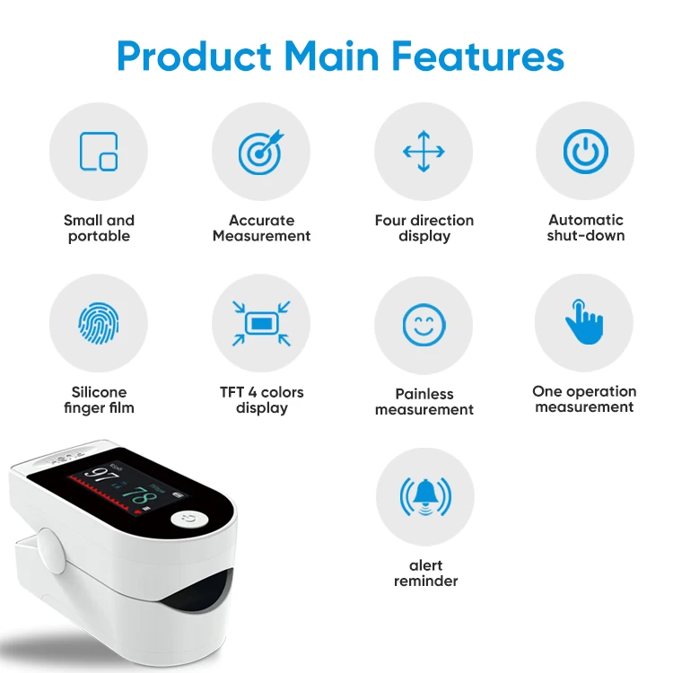 Good Quality TFT Digital Screen Fingertip PI Oximeter Blood Oxygen Oxigen Saturation Oxy Meter Pulse Oximeter