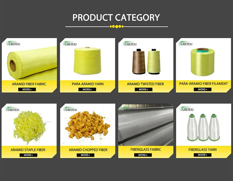 Fireproof Aramid Kevlar Yarn Ballistic Kevlar Plain Weave 1500d 220g Aramid Fabric For Armored Anticut Flame Retardant Fabric