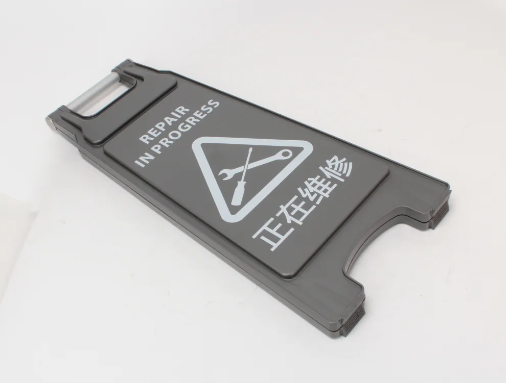 Customize PP Plastic Road Traffic Warning Notice Sign Board No Parking Sign Stand