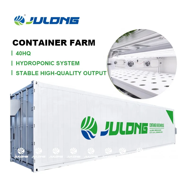 Customized 40ft/20ft Smart Container Shipping Container Farm Vertical Farming Superfarm nft Hydroponic Container Greenhouse