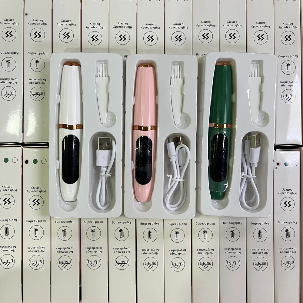 Female Beauty Makeup Tool Mini Portable USB Rechargeable LCD Display Electric Eyelash Curler Quick Heated Eyelash Curler