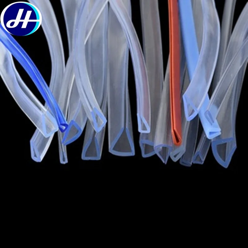 u channel extruded silicone clear rubber seal strip