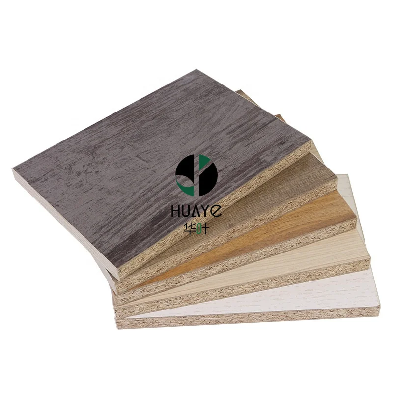 Hot sale in stock 1220 x 2440 mm 16/18/25 mm china laminated melamine particle board distributor with fsc