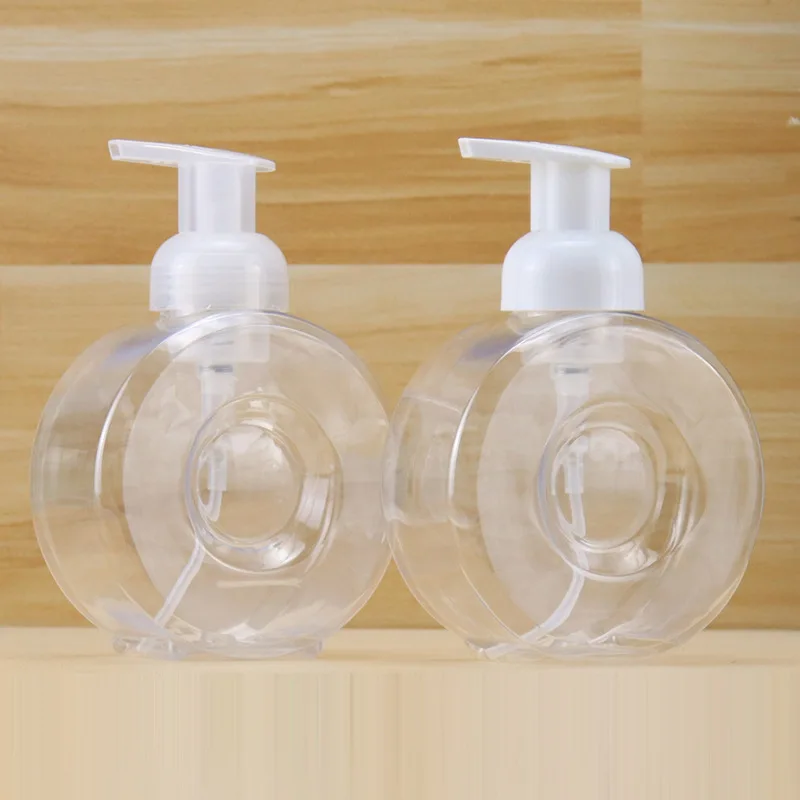 wholesale 480ml PETG Empty round Foam Top Pump Bottle Hand Sanitizer  Wash Body Foaming Soap Plastic Foam Dispensers Pump Bottle