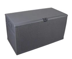 450 Liter Outdoor Garden Rattan Style Cushion Storage Box