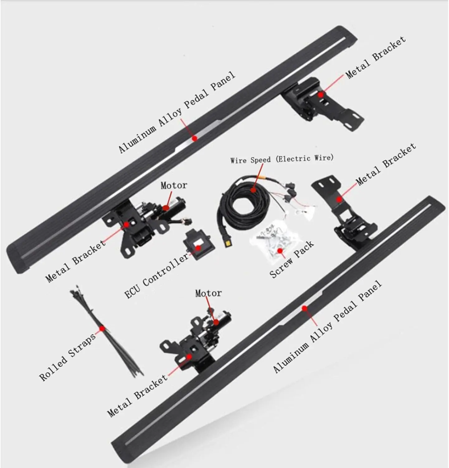 2012-2018 Benz ML W166 ML320 ML300 ML350 ML400 Electric Automatic Running Boards Side Step Bar Motor Pedals ML Series Vehicles