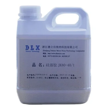 Top quality JK80-40/1 odorless and odorless electronic grade potassium type silica sol