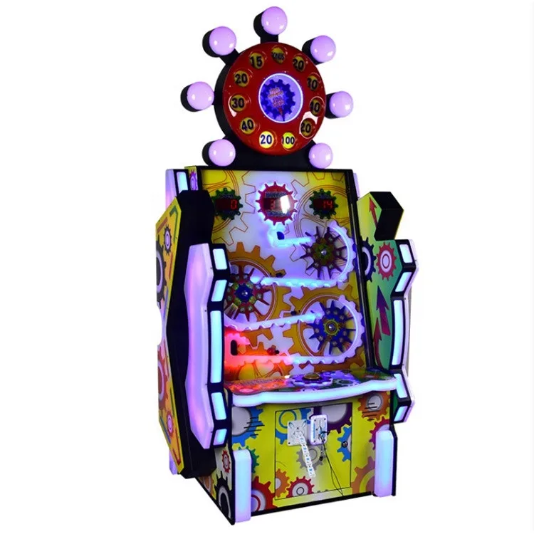 Threeplus coin operated lucky ball wheel of fortune ticket redemption game machine