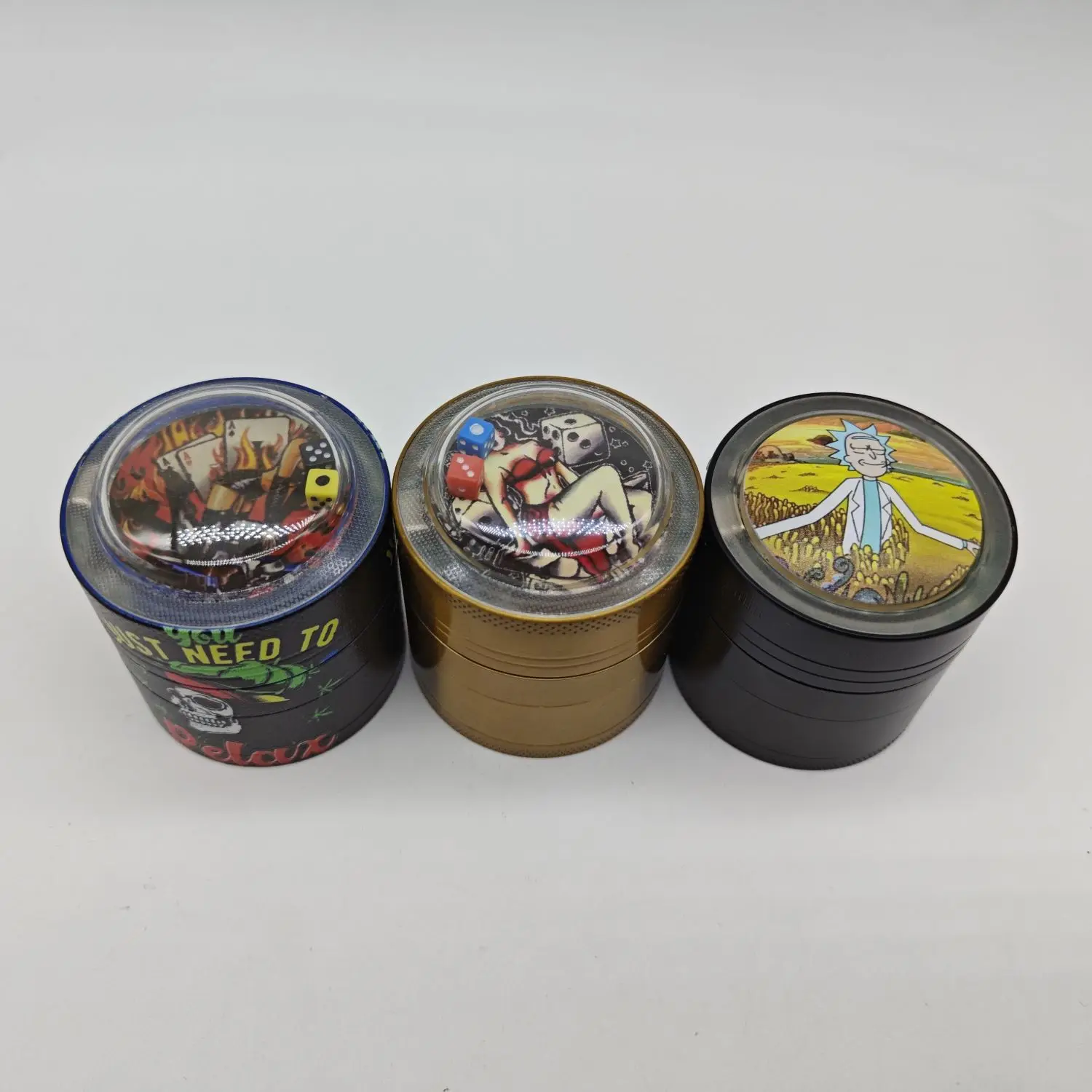 Smoking Accessories Herb Grinder Spice Muller Kitchen Grinder Gift Funny Cartoon 4 Parts Custom Herb Grinder