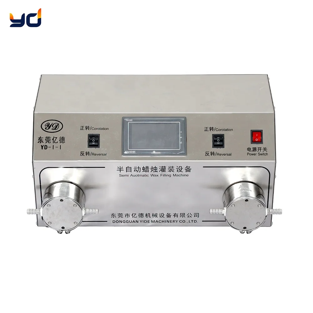YD-I-II настольная полуавтоматическая фасовочно-упаковочная машина для изготовления свечи небольшой размер на выбор покупателя; В случае осуществления заказов домашнего использования двойной насос машина для изготовления ювелирных изделий ccandle