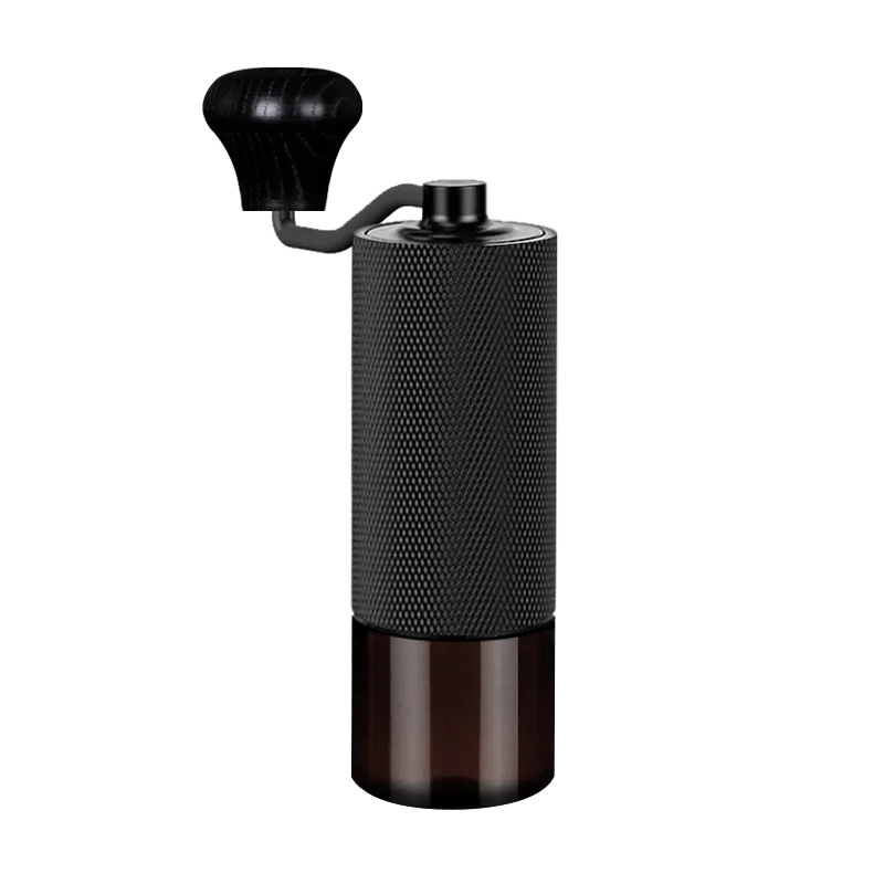 High Quality Stainless Steel Manual Coffee Grinder Mini Portable Hand Mill Utensil Household Use Kitchen Wood Plastic Material