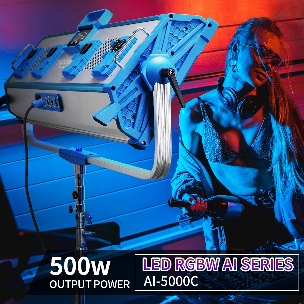 Video maker 500W/50000lm RGB professional studio 500W video Lighting studio Shoot Light film Photographic Lighting kit AI-5000C