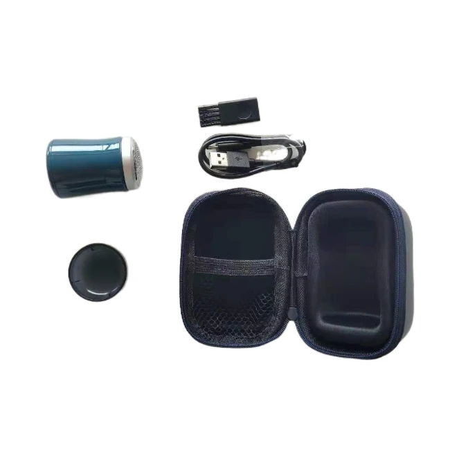 2021 Водонепроницаемая электробритва, Мини Портативная электробритва для мужчин с кожаным пакетом