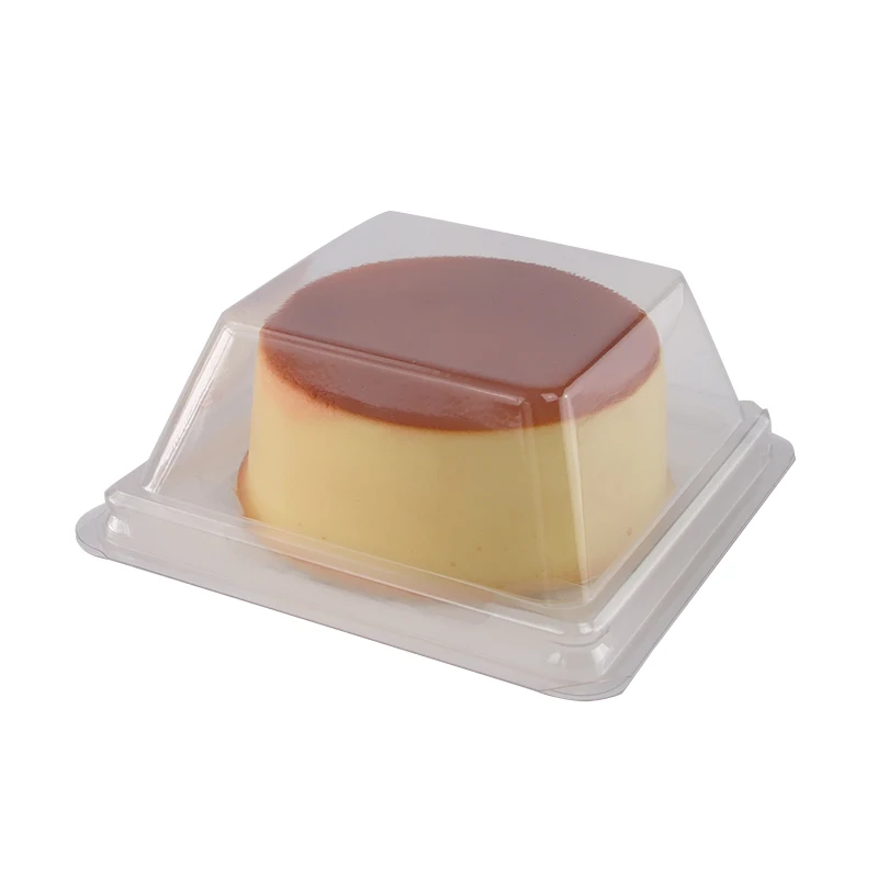 Custom food grade blister plastic container pacakaging cake box design for cake