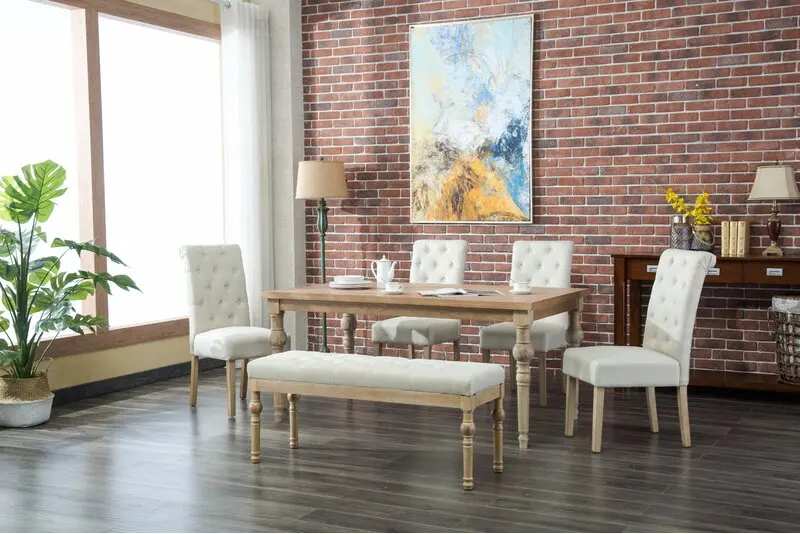 Античный Твердый деревянный стол