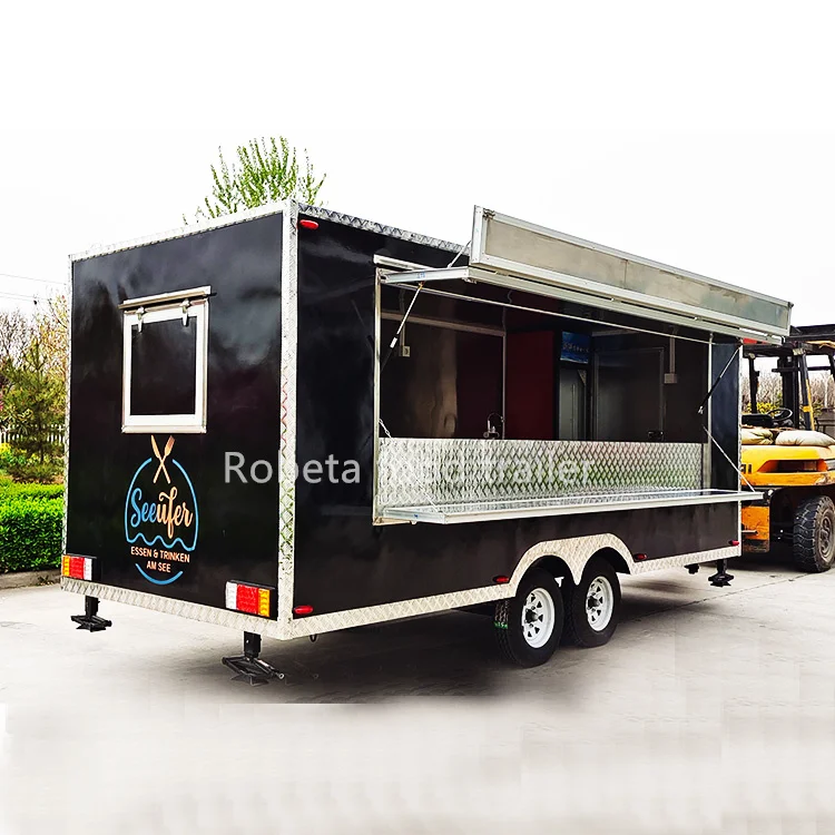 Remorque Hot Dog Mobile Foodtrailer Small Food Truck Restaurant Equipment Camiones Fruit Kiosk for Sale