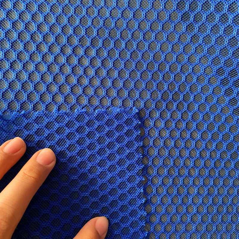 100% polyester hex mesh fabric extiles for sneaker