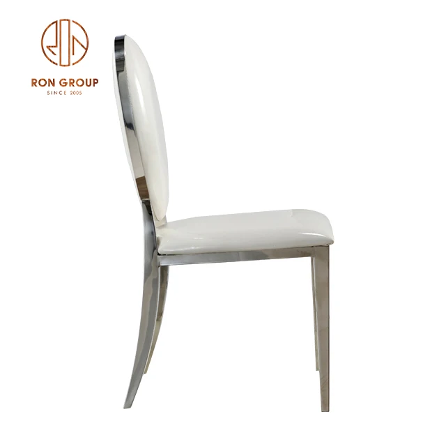 stainless steel white antique chiavari chair for wedding reception
