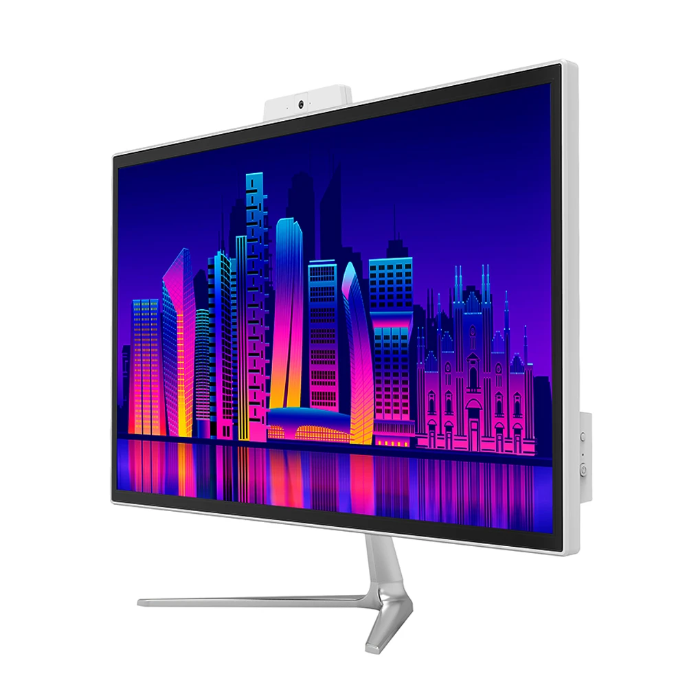 New Slim 19 Inch Core Desktop Computer With Webcam 3.0MP Mic BT 4.0 RAM 4GB SSD 256GB Office School Barebone All In One PC