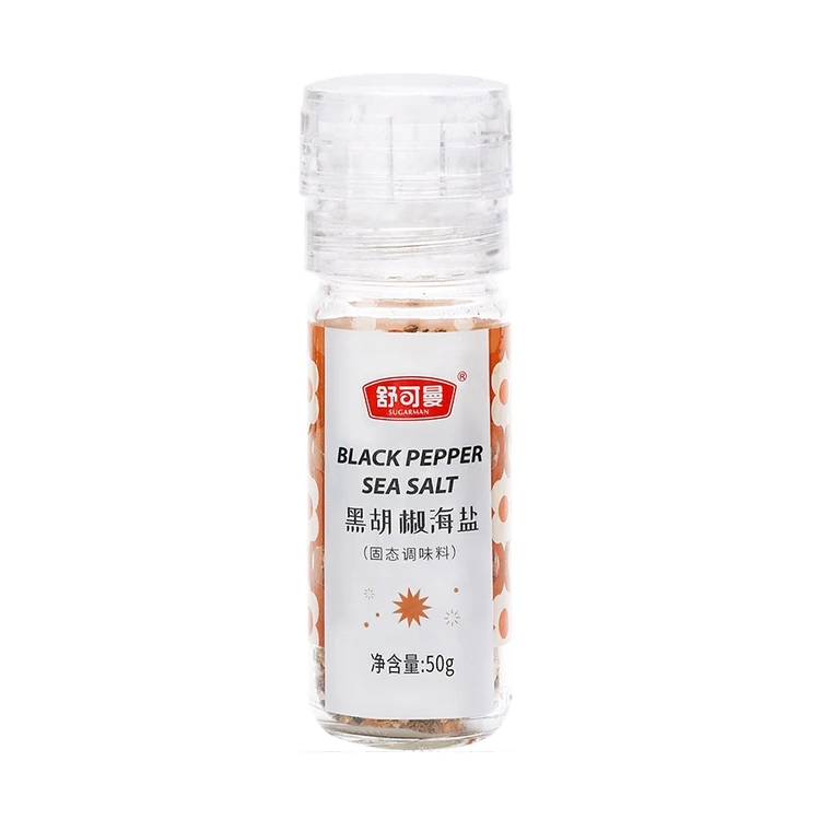 
High quality cheap Natural Black Pepper Sea Salt With Good Service 