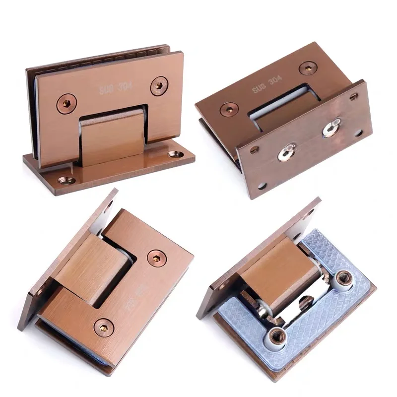 Stainless steel 90 degree glass to glass to wall clamp glass edge shower clamp