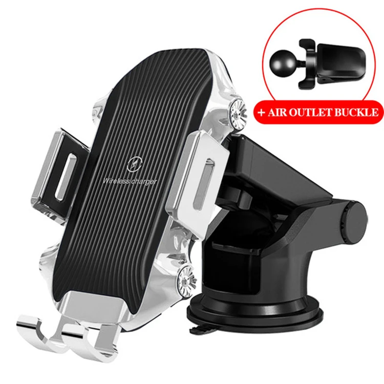 
 X343 смарт-датчик, автоматическая усадка, 15 Вт, быстрая зарядка, крепление на вентиляционное отверстие, беспроводное зарядное устройство, автомобильный держатель для телефона  