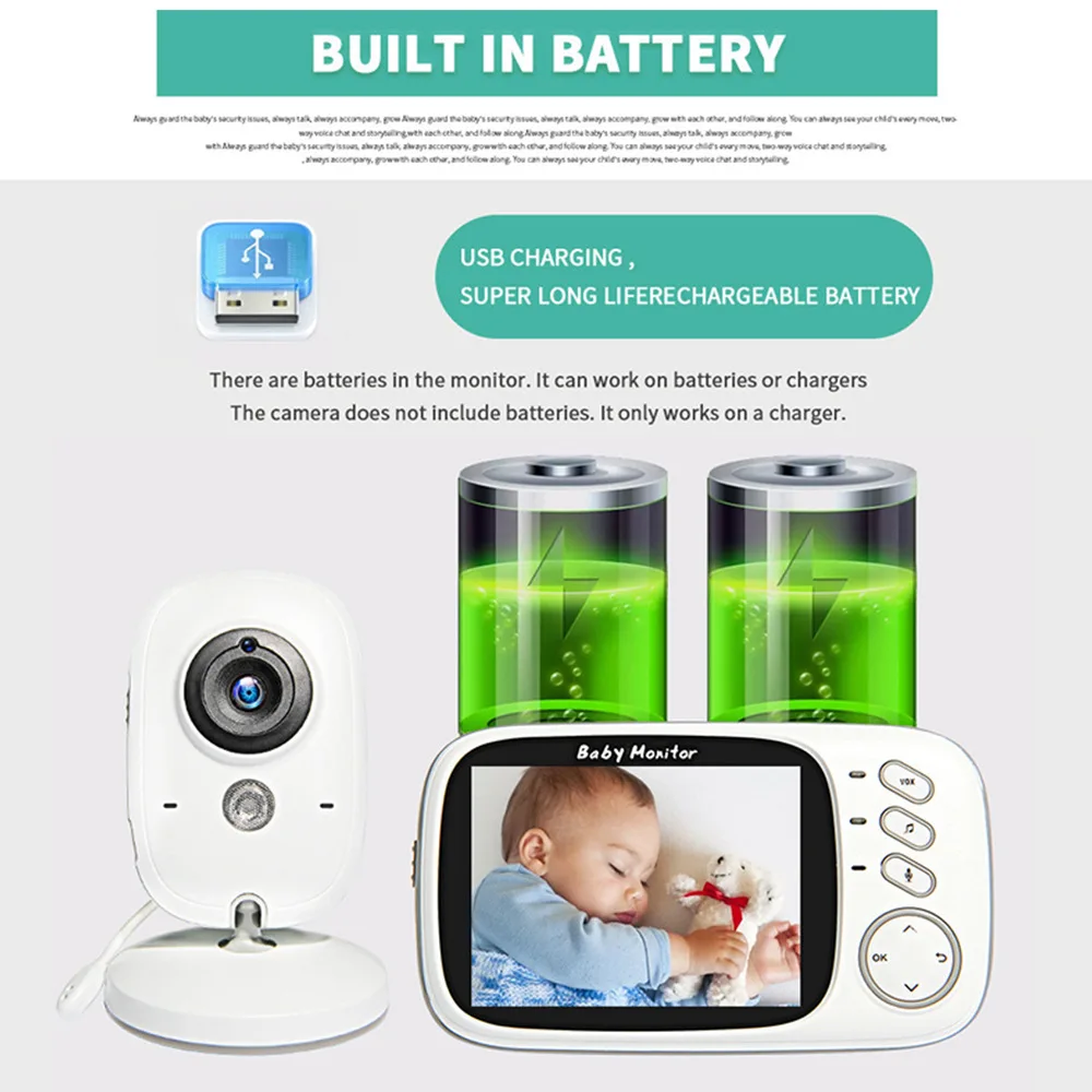 YIZHI HD Baby Sleep Monitoring Camera IP Motion Detection Remote Mini CCTV Smart Wifi Wireless Pet Baby Monitor with 2-Way Audio