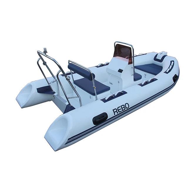 Глубокая V-образная Стекловолоконная надувная лодка RIB390 орка/гипалон/ПВХ жесткая для