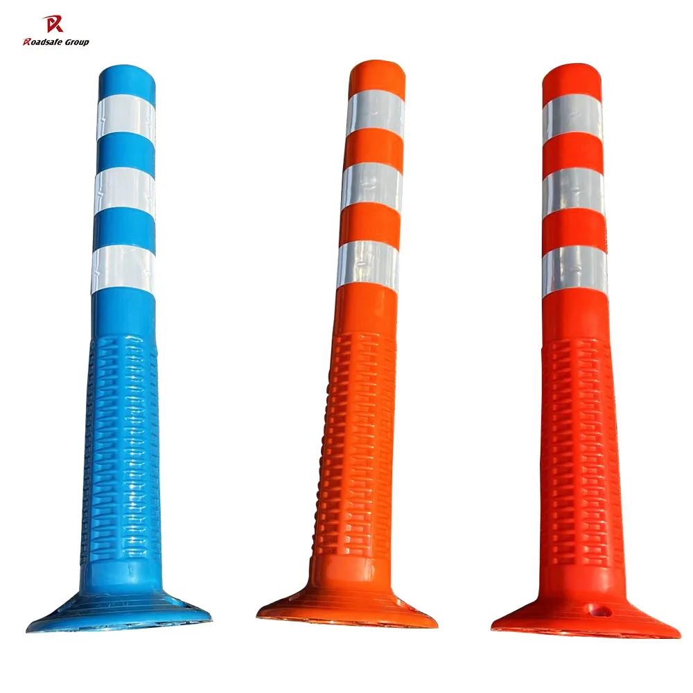 Safety Post Delineator Road Safety Bollard 750mm Flexible Bollard PU Traffic Post