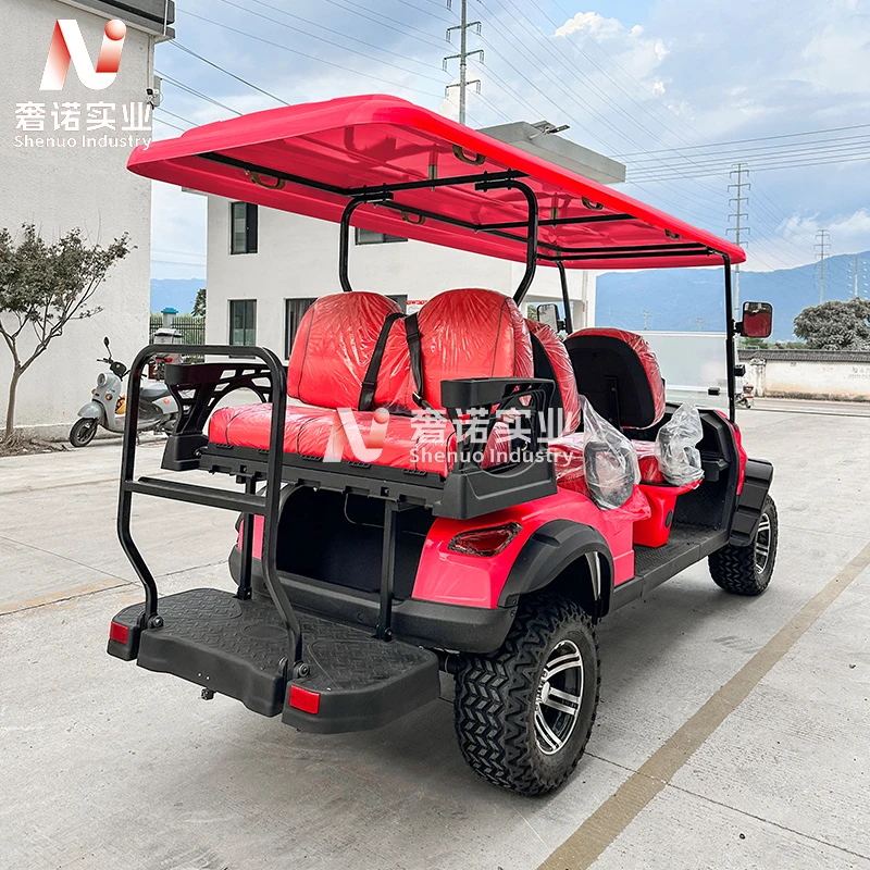Multifunctional 6 person CE approved golf petrol cart customizable gasoline 4 seater golf cart