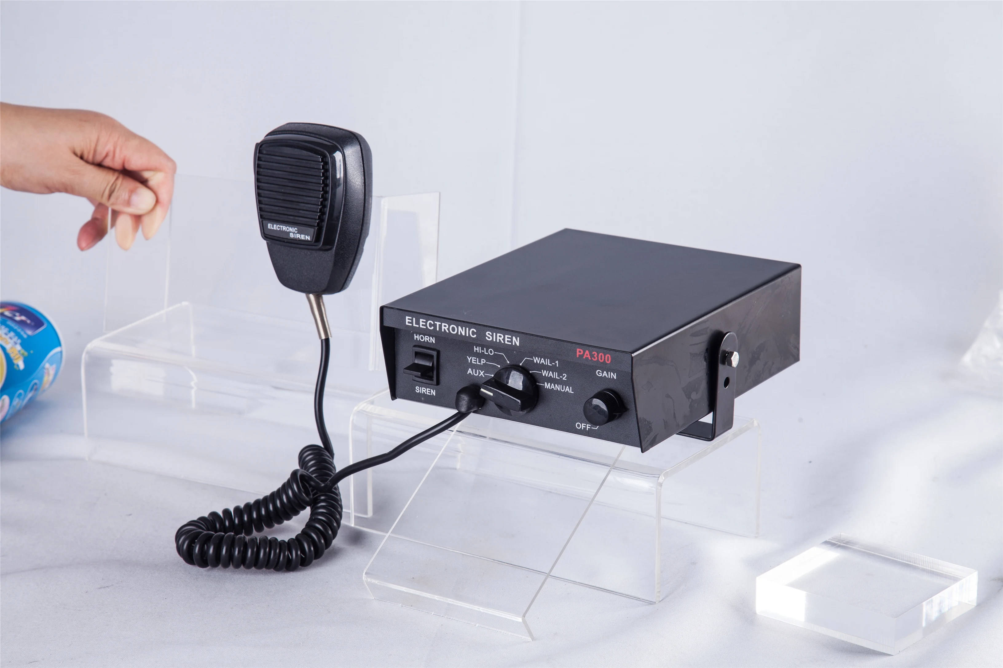 Электронная Сирена 12 в 100 Вт для экстренных машин скорой помощи с динамиком (PA300)