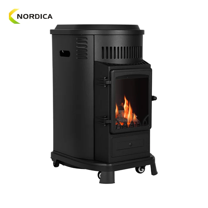3.4KW реальный пламя портативный газовый нагреватель спальня шкаф Крытый LPG комнатный газовый нагреватель