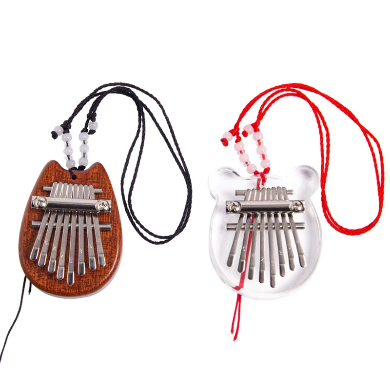 Мини-пианино для пальцев Kalimba 8 клавиш Портативное музыкальное маленькое милое