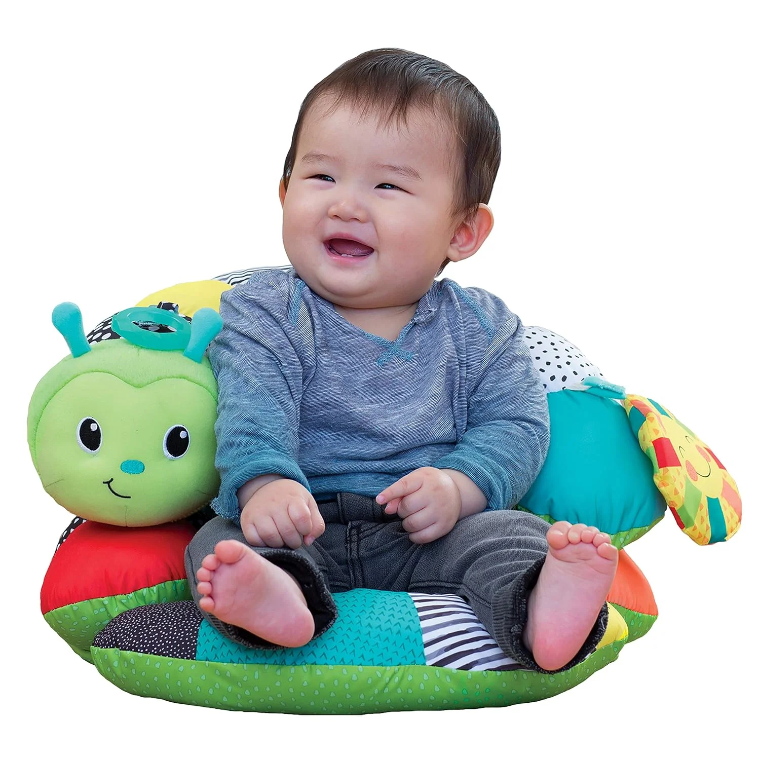 Newborn Support Sitting Pillow Cushion Baby Caterpillar Plush Toy