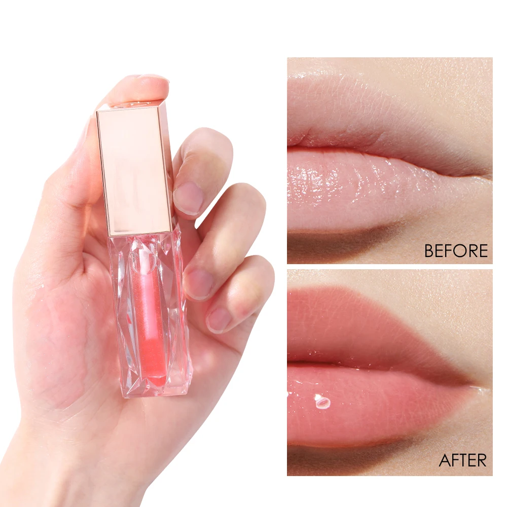 Long Lasting Moisturizing Brighten Lip Oil Smooth Glitter Texture Lip Gloss Wholesale Customization